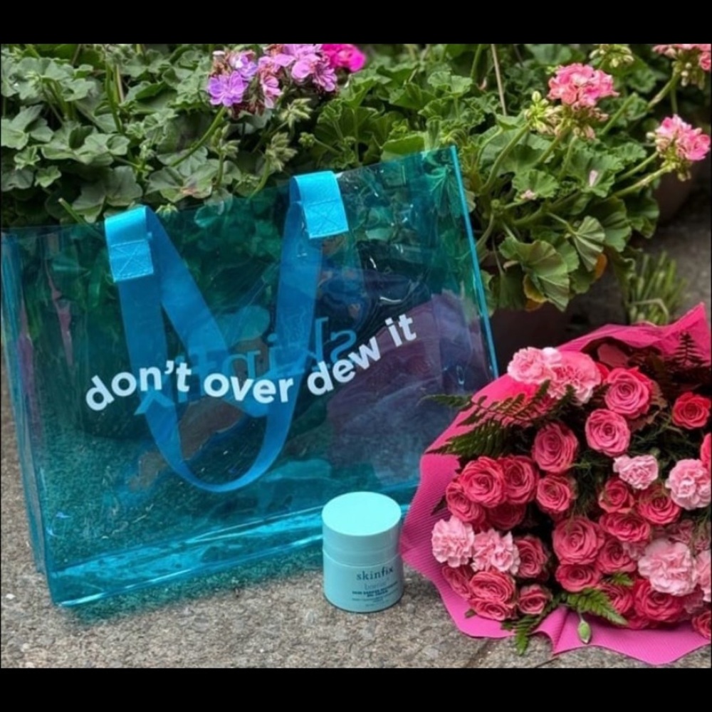 Vibrant Blue Transparent Tote Bag